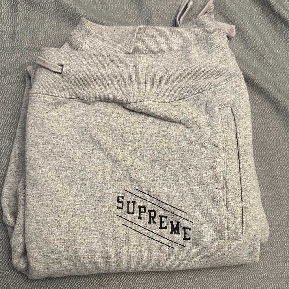 Supreme Heather Gray Sweatpants